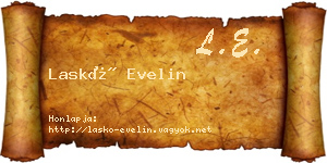 Laskó Evelin névjegykártya
